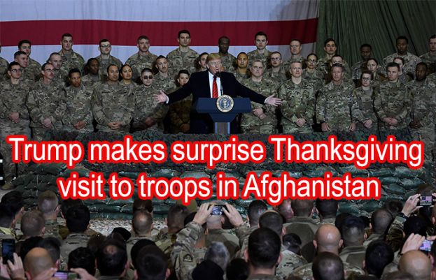 President Trump makes Thanksgiving visit to Afghanistan