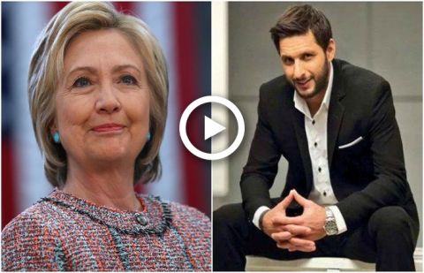 Shahid Afridi thanks Hillary Clinton for support, wishes for his welfare organisation