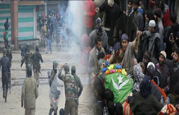 State terrorism Indian troops martyr two more Kashmiri&#039;s 