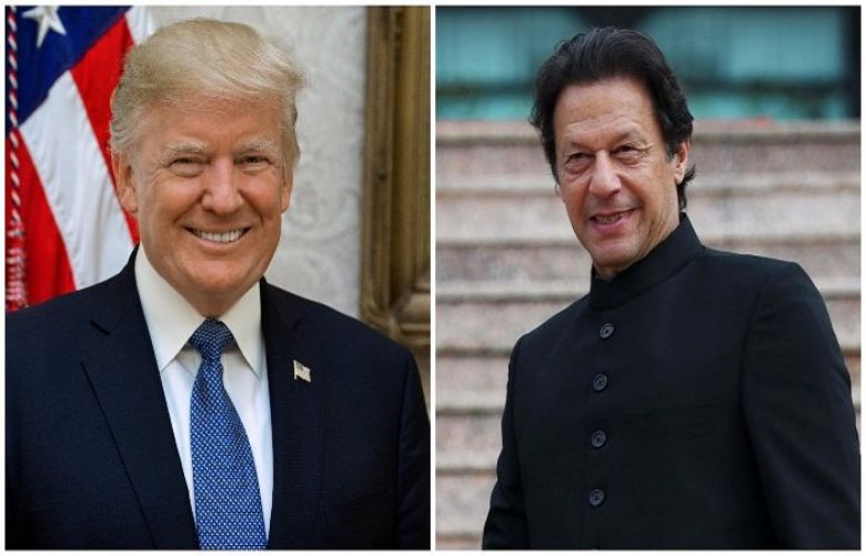 US President Donald Trump and Prime Minister Imran Khan.