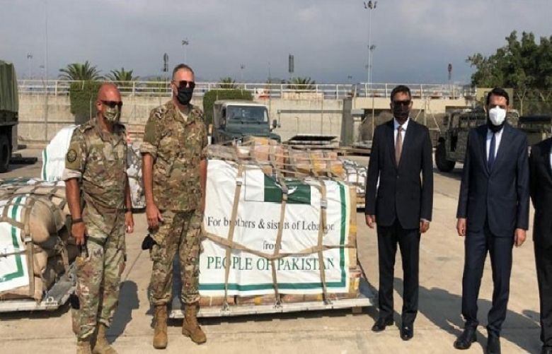 Pakistan on Friday donated 8 tonnes of relief assistance comprising medicines and food to Lebanon