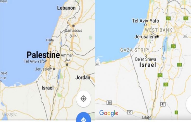 Social media activists slam Google, Apple for removing Palestine from world map