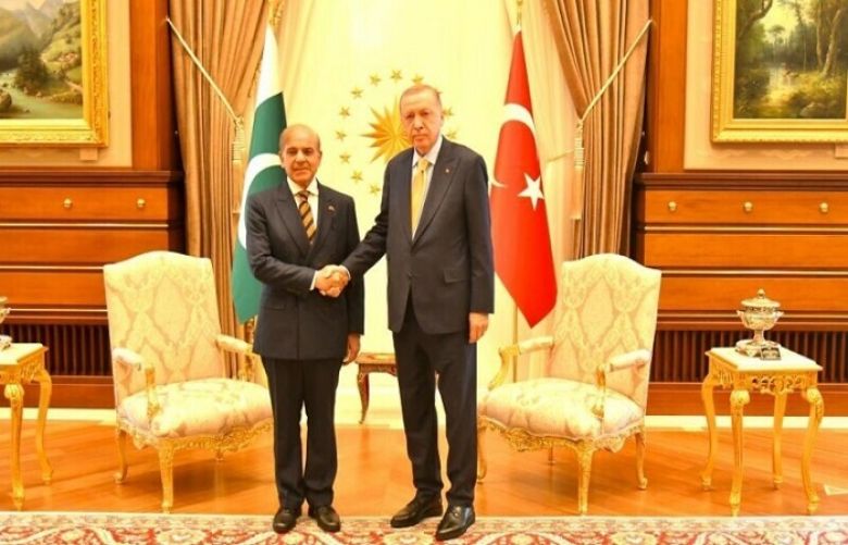 Prime Minister Shehbaz Sharif and Turkiye President Recep Tayyip Erdogan