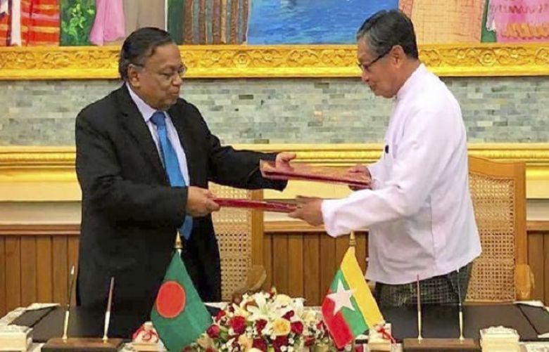 Bangladesh’s Abul Hassan Mahmood Ali and Myanmar’s Kyaw Tint Swe