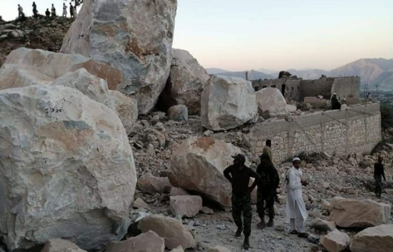 Incident of a rockslide in Khyber Pakhtunkhwa&#039;s Mohmand district