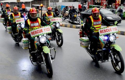 Rescue 1122 launches motorcycle ambulance service in Peshawar