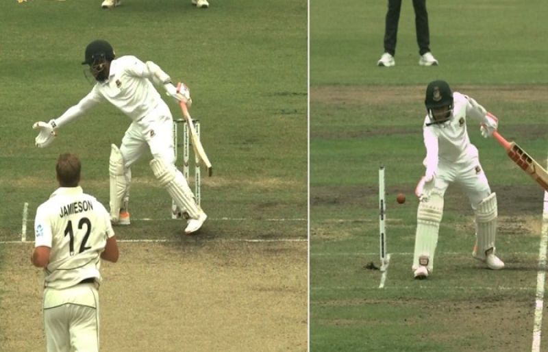 Mushfiqur Rahim given out for 'obstructing the field'