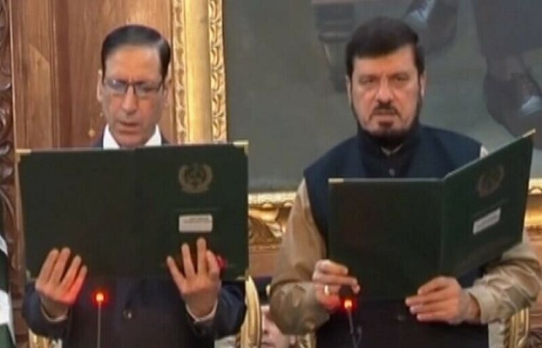 Justice (retd) Arshad Hussain Shah takes oath as KP chief minister