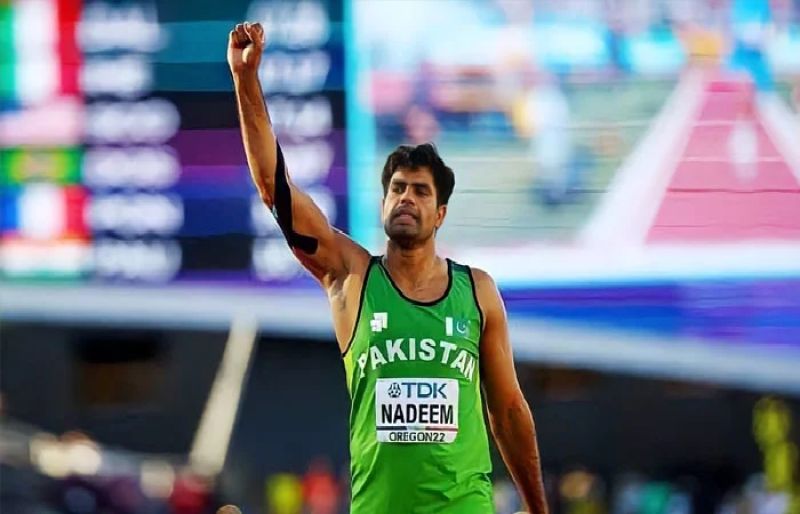 Photo of Arshad Nadeem bags historic CWG gold medal