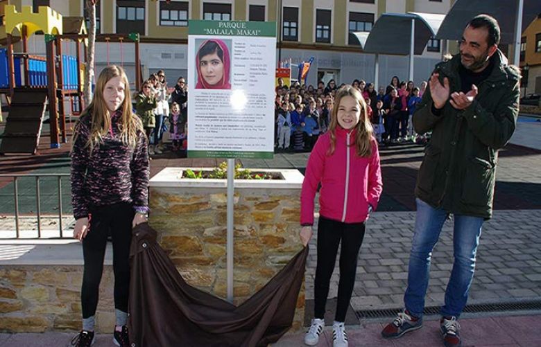 Schoolchildren in Spain choose to name park after Malala Yousafzai