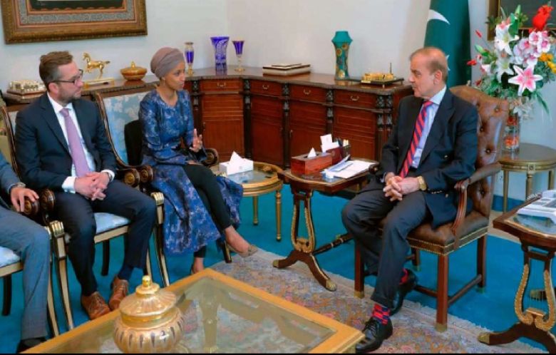 Ilhan Omar meeting PM Shahbaz Sharif