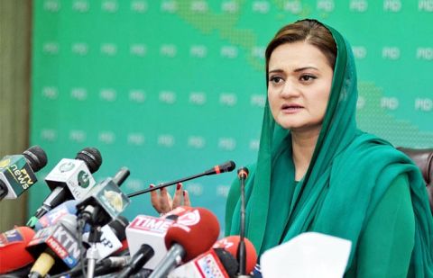 Minister for Information and Broadcasting Marriyum Aurangzeb