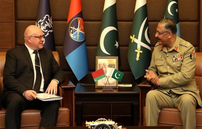 The Belarusian Ambassador to Pakistan on Wednesday called on the Joint Chiefs of Staff (JCS) committee chairperson