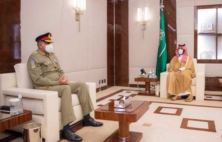 Saudi Crown Prince Mohammed Bin Salman and Chief of the Army Staff (COAS), General Qamar Javed Bajwa