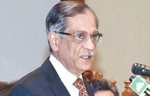 former chief justice of Pakistan (CJP) Saqib Nisar
