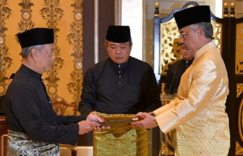 New Malaysian PM Muhyiddin Yassin took the oath of office