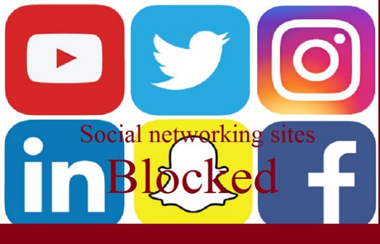 Social networking sites blocked