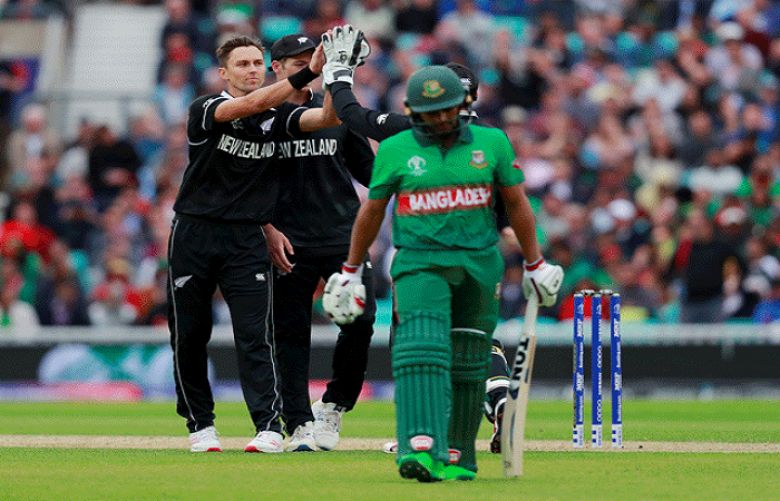  New Zealand beat Bangladesh by 2 wickets