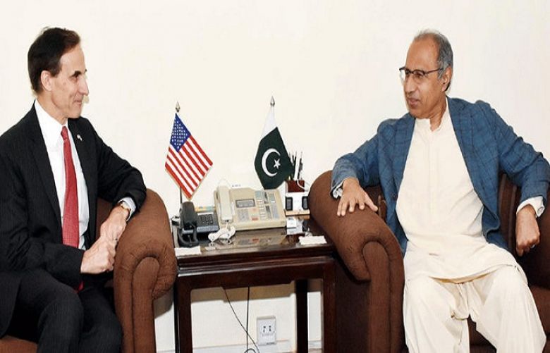 Hafeez Shaikh urges US businessmen to explore business opportunities in Pakistan
