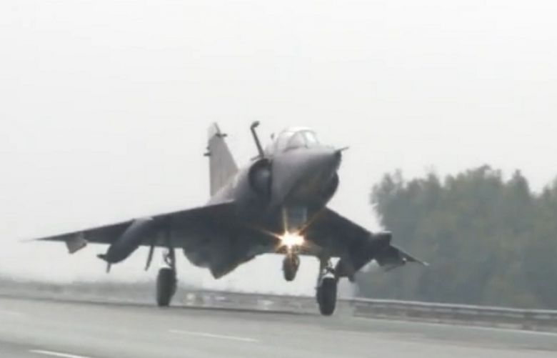 PAF carried out readiness exercises in motorway