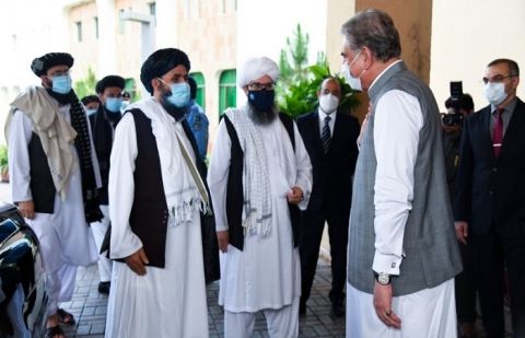 FM Qureshi meets Taliban delegation to discuss Afghan peace process