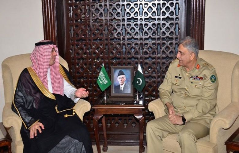 Saudi Information Minister Meets Army Chief Gen Bajwa