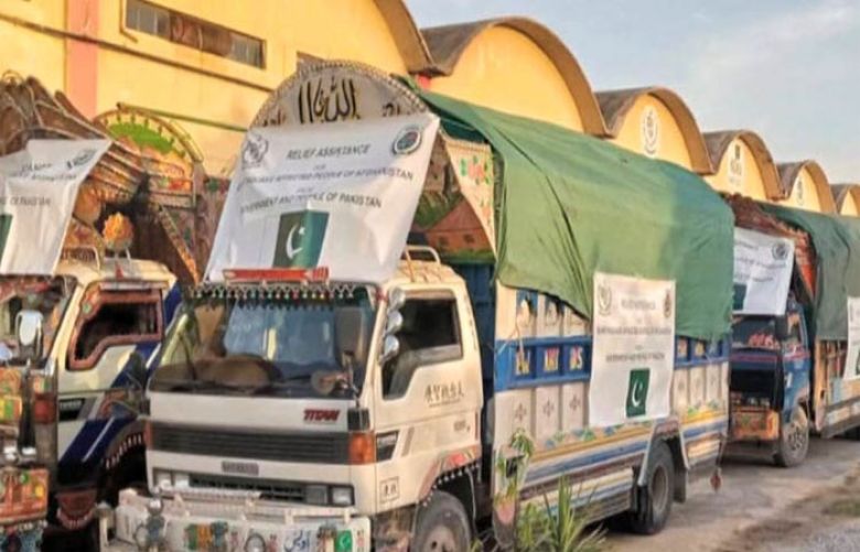 NDMA dispatches relief goods for Afghanistan earthquake victims