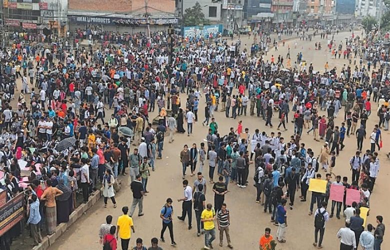 Bangladesh govt alarmed over students’ protest
