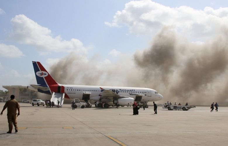 Explosion near Yemen&#039;s Aden airport