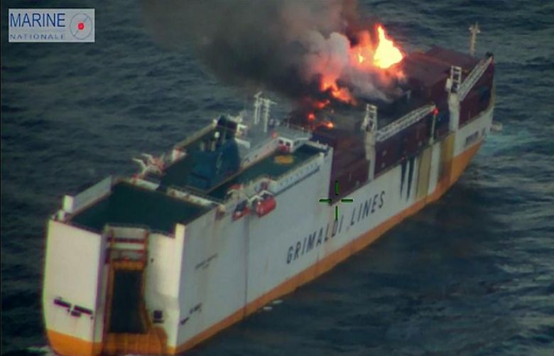 Ship Carrying 2,000 Cars Worth Millions Of Pounds Catches Fire And Sinks
