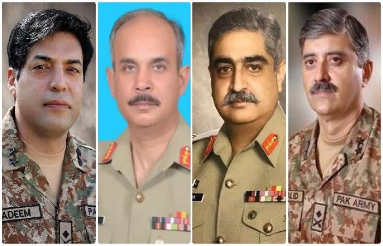 4 major Generals promoted to Lt Generals, ISPR