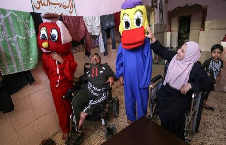 Both use wheelchairs, further limiting their work options in the Gaza Strip