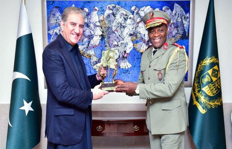 Foreign Minister Shah Mahmood Qureshi anf Commander in Chief of Armed Forces of Democratic Republic of Congo