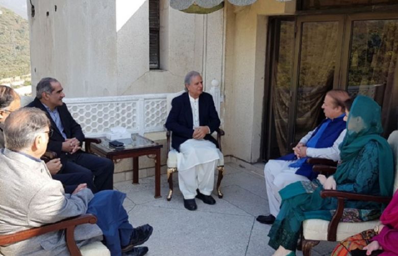 Javed Hashmi meets Nawaz Sharif in Islamabad