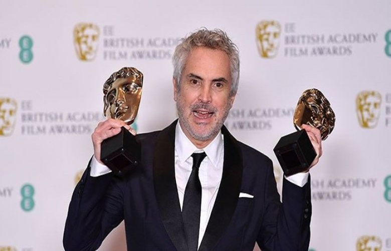 Netflix black-and-white production &quot;Roma&quot; triumphed at the Bafta film awards on Sunday