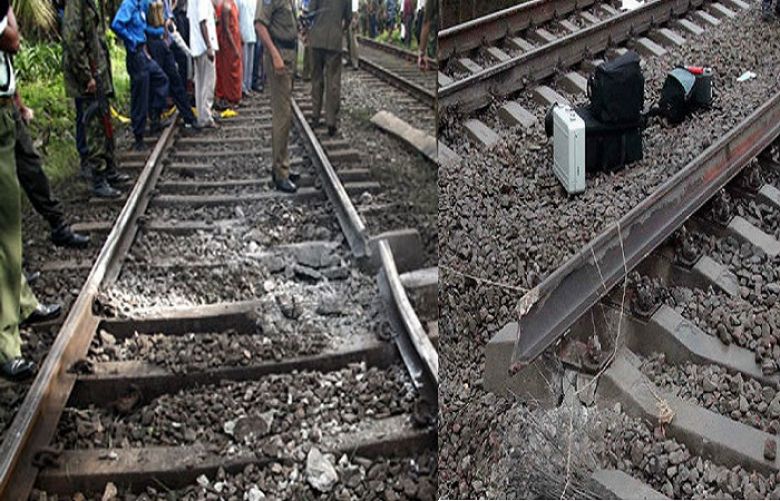 Two persons martyred and eight injured when terrorists exploded railway track, targeting Jaffar Express in Rabbi Area of Naseerabad