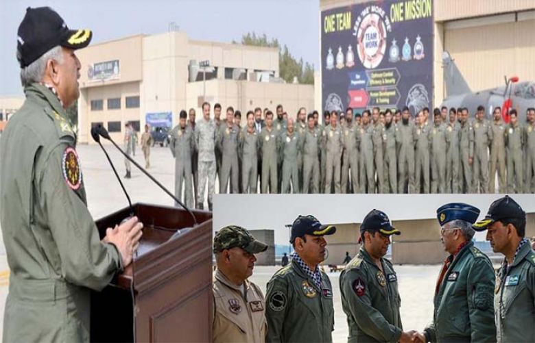 Air Chief Anwar Khan witnesses Pak-US joint aerial exercises