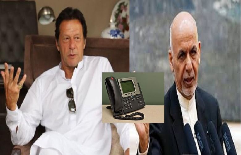 Afghan President Ashraf Ghani telephoned Prime Minister Imran Khan