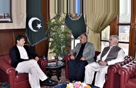 KP's Governor and CM  called on Prime Minister Imran