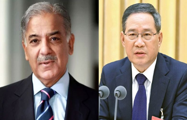 PM, Chinese premier speak over telephone, agree to enhance bilateral cooperation