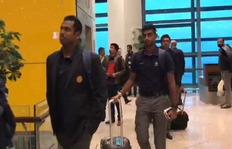 Sri Lanka team arrives in Islamabad ahead of Test series