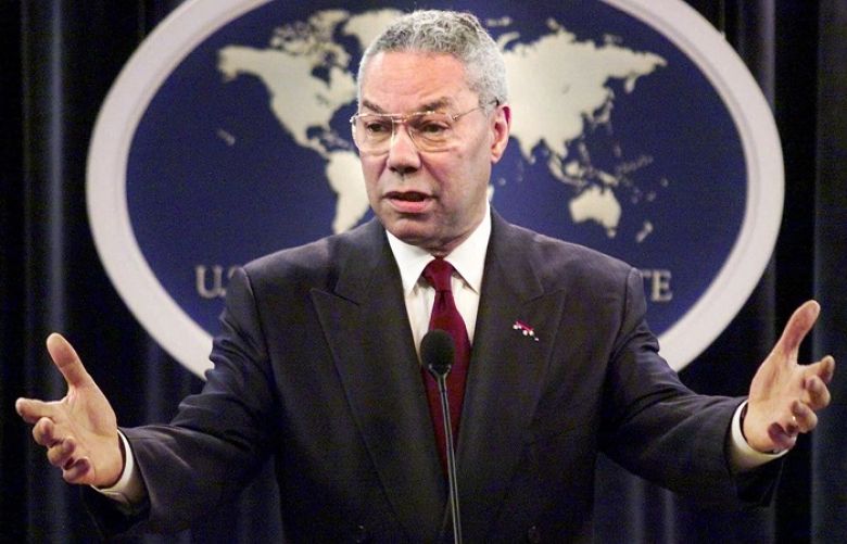 Former US secretary of state Colin Powell 