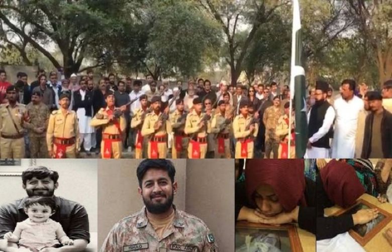 Martyred Major Ishaq laid to rest with full military honours