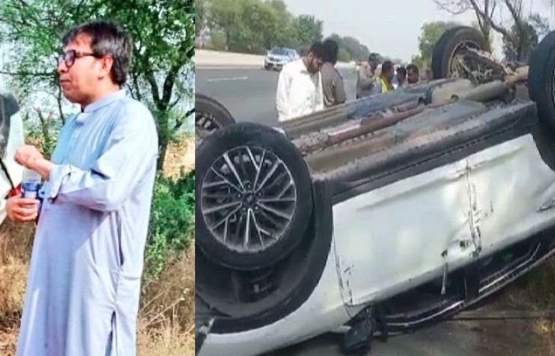 PTI leader Shehbaz Gill involved in an accident on motorway