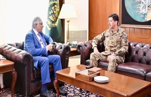 Ishaq Dar, General Aamer discuss matters of national security
