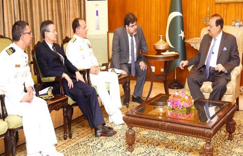 Brazilian Armed Forces Admiral Ademir Sobrinho called on Mamnoon Hussain