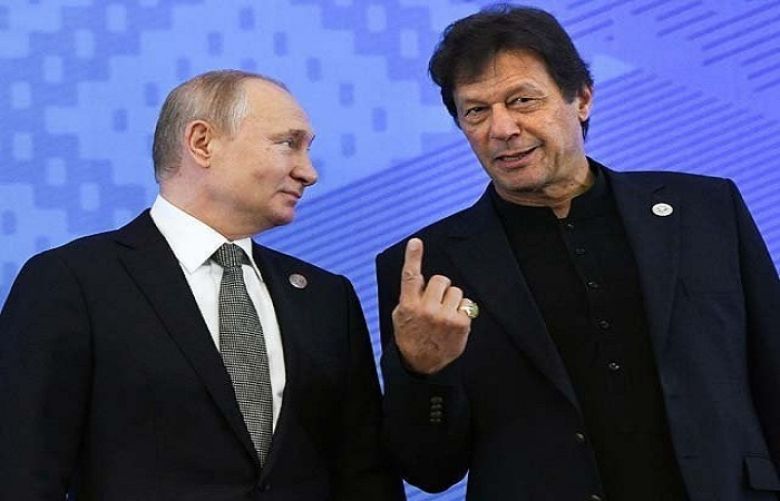  Prime Minister Imran Khan and Russian President Vladimir Putin