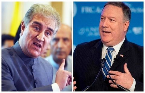 Qureshi and Pompeo exchange views about peace in the region.