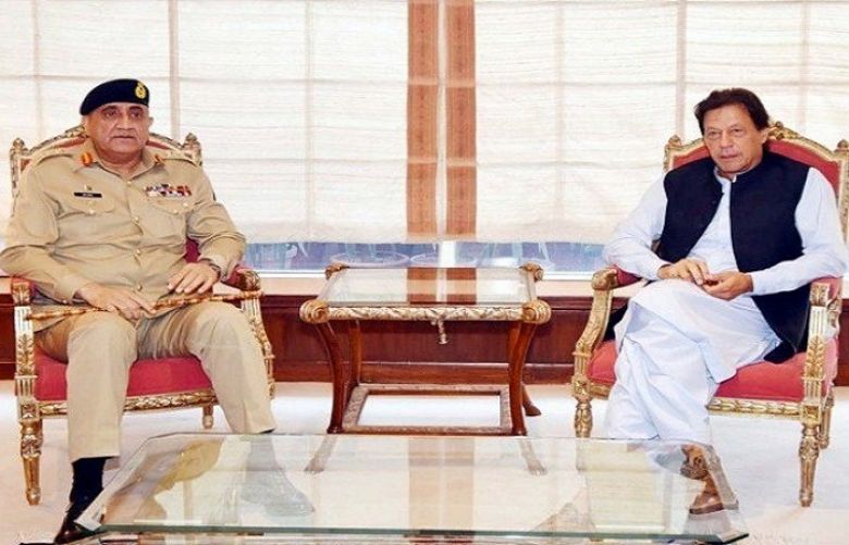 Prime Minister Imran Khan and Chief of Army Staff General Qamar Javed Bajwa 