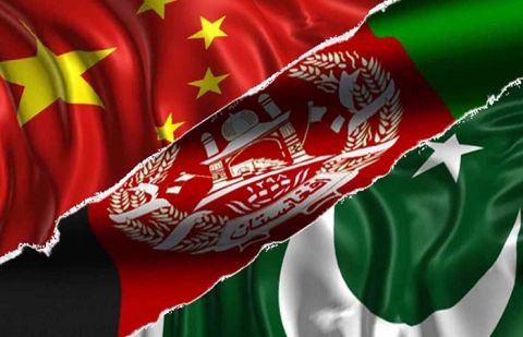 Chinese, Afghan & Pakistani flag